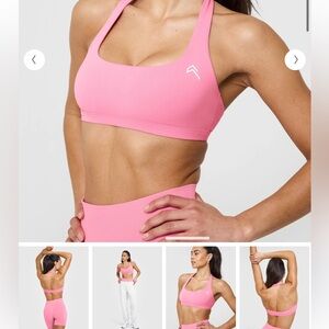 Oner Active EasyLift Halter Bralette
Color: Peony Pink